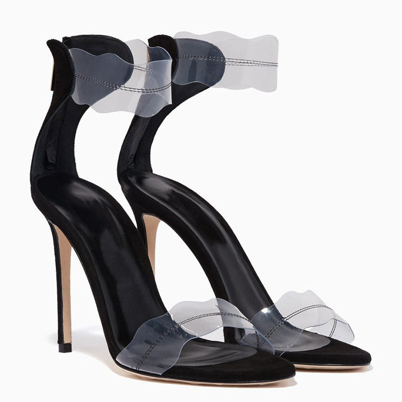 Elegant Large Size Open Toe Heeled