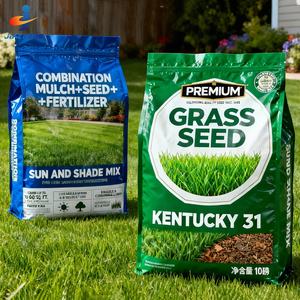 Bolsas de Embalaje de Semillas de Fertilizante Agrícola con Fondo Plano de Plástico Laminado de Alta Barrera Impresas Personalizadas <span class=keywords><strong>para</strong></span> Semillas de Césped - Product Image 1
