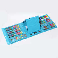 Crayons de dessin pour enfants, pastels à l'huile, 208 pièces, légers, boîte rose et bleue, non toxiques, ensemble de peinture pour enfants, pour cadeau, activité artistique, croquis