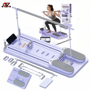 CZFIT Máquina de Pilates Reformer Plegable de Alta Gama, Portátil, Material PP Duradero, Logotipo Personalizado, Uso Doméstico, para Ejercicios de Fortalecimiento Corporal - Product Image 1