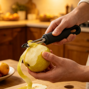 Éplucheur durable en acier inoxydable pour fruits et légumes, logo personnalisable pour les commandes en gros - Product Image 2