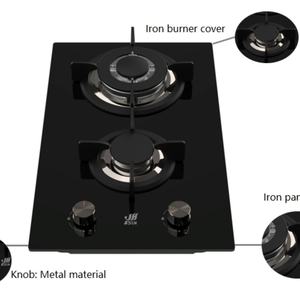 Cuisinière à gaz en verre à 2 brûleurs Ksun, haute efficacité, économie d'énergie, durable, avec design étanche pour utilisation en camping-car et en hôtel, garantie 1 an - Product Image 4
