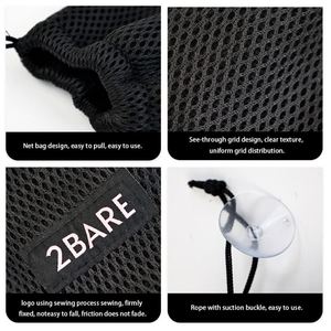 Custom Reusable Eco Friendly Nylon Polyester Clear Grid Drawstring Pocket <b>Small</b> Mesh Packaging <b>Bag</b> - Product Image 4