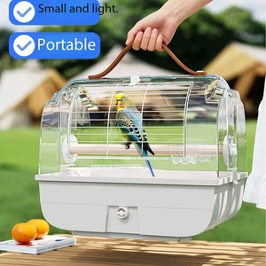 Jaula de Transporte para Aves Transparente y Portátil, Transpirable, para Loros Pequeños, con Compartimento Extraíble, Venta al Por Mayor - Product Image 3