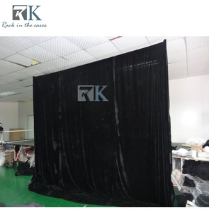 RK Black Velvet Drape Curtain for Event Backdrop Decoration Elegant Style - Product Image 3