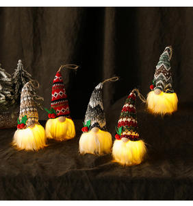 Adornos decorativos de Navidad Muñecos de lentejuelas de Navidad Adornos de muñecas brillantes de Navidad - Product Image 4