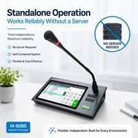Interphone IP LEEPAG M-6080 avec écran tactile 7 pouces, microphone, son stéréo écologique, centre de commande, diffusion IP
