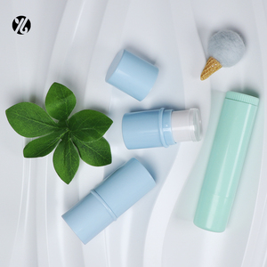 Luxury 15g 20g Container Oval Packaging Empty Stick Plastic Oval Flat Deodorant Cosmetic Tube Stick