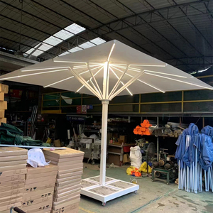 <span class=keywords><strong>Sombrilla</strong></span> Grande de Aluminio con Poste Central para Restaurante, Cafetería, Hotel, 4x4m, 5x5m, 6x6m, <span class=keywords><strong>Sombrilla</strong></span> Comercial Grande para Patio, Jardín, <span class=keywords><strong>Cuadrada</strong></span> - Product Image 1