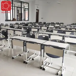 Huihong 2021 cubbiesスクール家具デスク & チェア学生学習スクールデスクセット