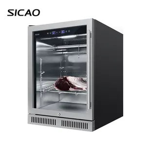 SICAO家庭用チラードライミニ冷蔵庫コントローラーハムサラミステーキ熟成肉クーラーキャビネットドライエイジ冷蔵庫熟成用