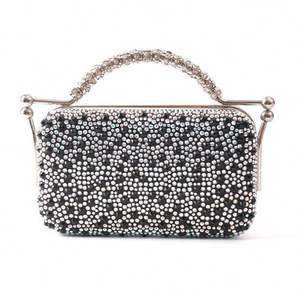 Вечерняя сумочка-клатч для женщин, блестящая сумочка с цепочкой из страз для свадьбы и вечеринки - Product Image 4