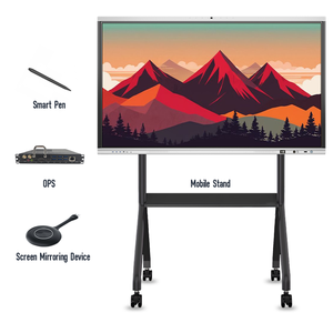 หน้าจอไวท์บอร์ดอัจฉริยะแบบอินเทอร์แอคทีฟขนาด 75 นิ้ว ความละเอียด 4K พร้อมหน้าจอสัมผัส IFPD ทั้งหมดในหนึ่งเดียว ได้รับการรับรองมาตรฐาน CE FCC Rohs ISO - Product Image 3