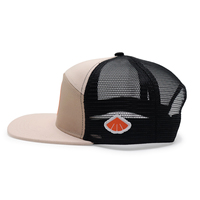Casquette snapback tissée en maille avec logo patch OEM de haute qualité Casquette de camionneur personnalisée à 7 panneaux