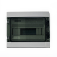 Boîtier de distribution extérieur étanche IP65 en plastique ABS à 12 voies pour disjoncteurs et boîtier électrique