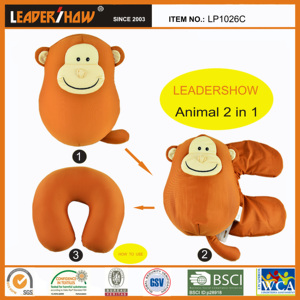 Cute Animal <strong>Kids</strong> Transform <strong>Pillow</strong> Blanket Plush Toys 2 in 1 Neck <strong>Travel</strong> <strong>Pillow</strong> - Product Image 3