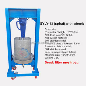 Prensa Manual Multifunción de Acero Inoxidable, Máquina de Prensa de Aceite de Manteca de Pimienta, <span class=keywords><strong>Cacahuete</strong></span>, 8L - Product Image 4