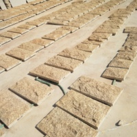 Vente directe usine – Pierre de culture en granit blanc moderne, surface naturelle, effet champignon, pour façade de bâtiment, finition cisailée