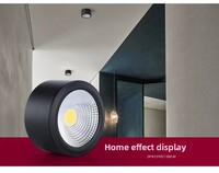 Plafonnier LED encastré COB 7W, spot en aluminium au design moderne, IP33, haute luminosité pour la maison et le bureau