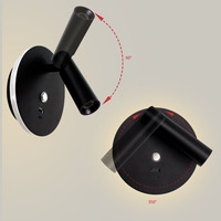 Lámpara de Lectura LED de Pared, Foco Concentrado con Tira de Luz, Lámpara Táctil Regulable con Puertos de Carga USB y Tipo-C Integrados