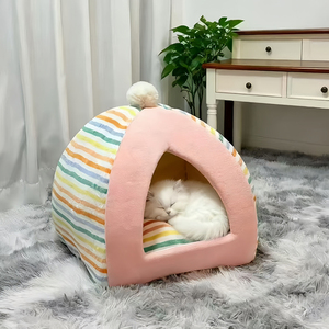 Cama de Invierno para Mascotas con Diseño de Nido de Hongo Cálido para Gatos y Perros - Product Image 4