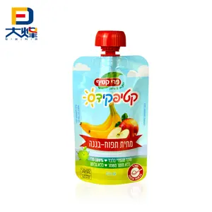 Paquete China Gualapack Doypack Juice Retort Pouch Stand Up Spout Pouch Bolsa de comida para bebés para frutas