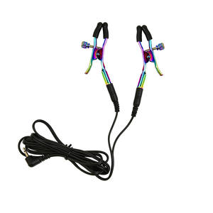 <span class=keywords><strong>Corrector</strong></span> de pezones Estimulación del placer sexual para adultos Clip de pecho Bondage producto sexual descarga eléctrica Abrazadera de pezón de metal para mujeres - Product Image 5