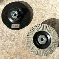 4/4.5/5in 100/115/125mm disques de meulage à lamelles diamantées abrasives électrolytiques pour meuleuse d'angle meulage granit marbre grès