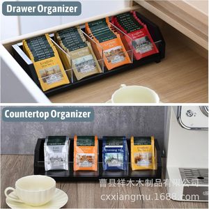 <b>Tea</b> Bag Storage Rack Rectangular Stackable Desktop Organizer For <b>Tea</b> Coffee Bags - Product Image 3
