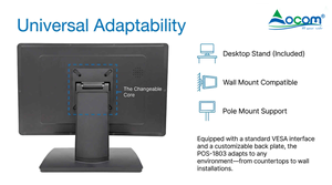 OCOM POS-<span class=keywords><strong>1803</strong></span> 18,5-Zoll 2,5D Floatglas Super Schlankes Design <span class=keywords><strong>Windows</strong></span> Android Kassensystem POS-System - Product Image 4