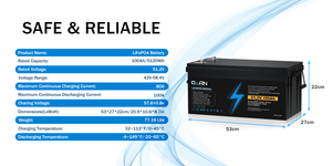 แบตเตอรี่ลิเธียมไอรอนฟอสเฟต 51.2V 100Ah สำหรับรถกอล์ฟ เครื่องขัดพื้น พลังงาน 5120Wh อายุการใช้งาน 4000 รอบ - Product Image 3