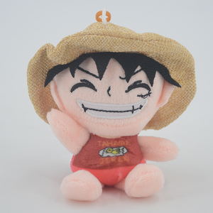 พวงกุญแจอนิเมะลูฟี่น่ารักแบบปักสำหรับตกแต่งกระเป๋าเป้สะพายหลังและเครื่องกรงเล็บ - Product Image 2