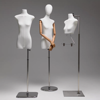 Présentoir de style coréen pour mannequins à poitrine plate pour magasin de vêtements, présentoir pour pantalons mi-longs pour femmes, accessoires de vitrine pour mannequins factices