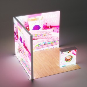 1000x500x950mm LED phía trước + TOP bên trong thương mại công bằng hộp đèn Kệ xách tay mang theo túi - Product Image 1