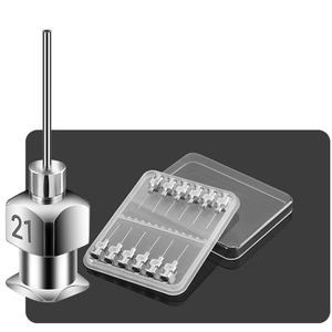 Agujas de Dispensación de Pegamento con Punta Roma de Acero Inoxidable y Plástico de 1/4'' (16G, 18G, 20G, 22G, 24G, 25G), Agujas Industriales Desechables - Product Image 1