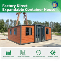 Casa Contenedor Prefabricada Modular Móvil Impermeable y Expandible, Apartamento Pequeño de Lujo de 3 Dormitorios con Cocina