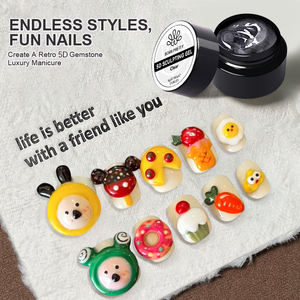 BORN PRETTY personnalisé 5ml 3D sculpté argile à modeler <span class=keywords><strong>Gel</strong></span> Nail Art antiadhésif main solide 4d sculpture <span class=keywords><strong>Gel</strong></span> pour <span class=keywords><strong>ongles</strong></span> manucure - Product Image 5