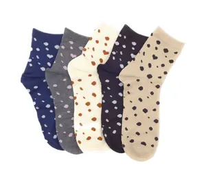 Sokken Groothandel Custom Polka Dot Love Casual Mode Damessokken