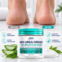 Crème Quotidienne pour les Pieds à Marque Blanche 40% Urée 2% Acide Salicylique avec Céramides Acide Hyaluronique Aloe pour Peaux Sèches et Rugueuses 122 g
