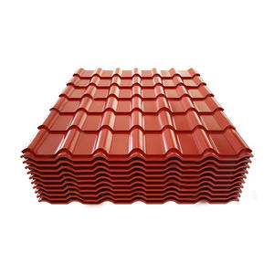 Folha ondulada do telhado do aço PPGI Folha revestida zinco cor do telhado do metal Folha galvanizada Prepainted durável do ferro - Product Image 1