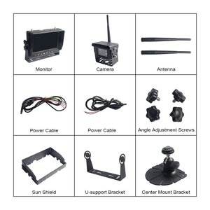 Sistema di Telecamera Retromarcia Wireless a 4 Pin con Monitor per Camion e <span class=keywords><strong>Auto</strong></span> - Product Image 6