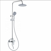 Système de douche thermostatique 3 fonctions avec bec de baignoire en laiton robuste, finition chrome poli, jet puissant, vente en gros OEM pour hôtels