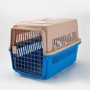 Jaula de transporte para mascotas de viaje y al aire libre para gatos y perros, jaula de plástico para mascotas, caja de transporte aéreo - Product Image 2