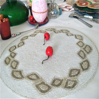Vente directe d'usine traitement et tapis perlé personnalisé fait à la main tasse Matdishes disque Pad dîner drapeau tapis de Table thé tapis de Table 157