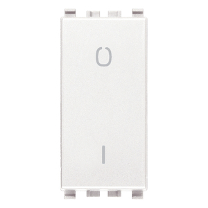 Interruttore a Muro Bianco 2P 16AX 4.1x2.8x5.3cm - Product Image 1