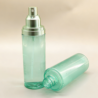 Zhongshi Plastic ZS37 Envase Cosmético Colorido OEM Personalizado, Botella de Perfume PET con Pulverizador, Tapa de Aluminio con Bomba Cilíndrica