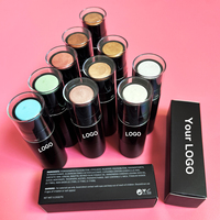 Échantillon gratuit waterproof paillettes maquillage ombre à paupières crayon vente en gros haute qualité étiquette privée bâton d'ombre à paupières