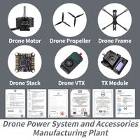 Rangka FPV 4-Axis Ringan Serat Karbon Mark 4 13 Inch V2 539mm untuk Kit Drone Balap FPV Freestyle Aksesoris Drone