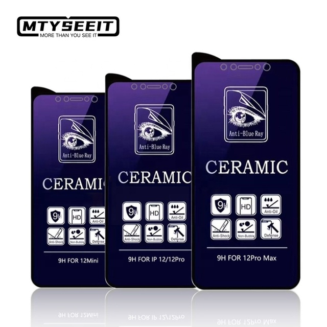 RTS Anti Blue Light Ceramic TPU PET Film Screen Protector for iphone