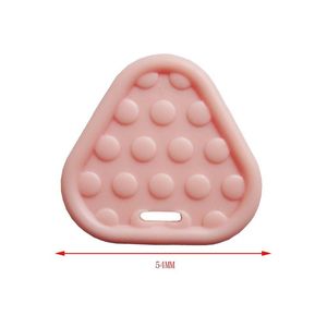 Thân Thiện Với Môi Cảm Giác Đồ Chơi Nhựa Rattle EVA Tam Giác Tùy Chỉnh Cao Su Tự Nhiên <span class=keywords><strong>Teether</strong></span> Bé <span class=keywords><strong>Teether</strong></span> Đồ Chơi Nhựa Bé <span class=keywords><strong>Teether</strong></span> - Product Image 3